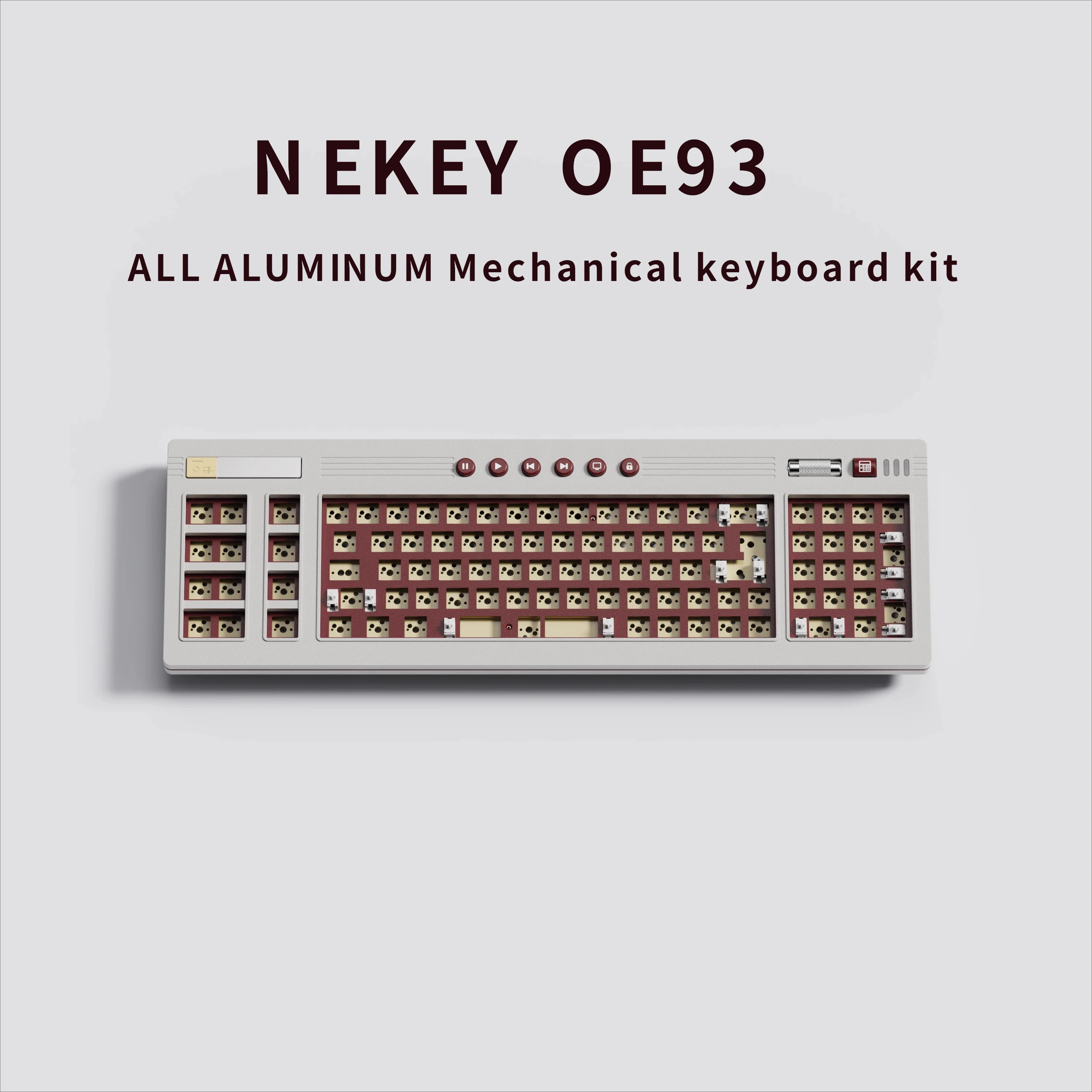 NEKEY OE93 Ретро-механическая клавиатура Полностью алюминиевый 3-режимный беспроводной комплект с возможностью горячей замены Мультимедийная совместимая европейская и американская раскладка
NEKEY OE93 Ретро-механическая клавиатура Полностью алюминиевый 3-режимный беспроводной комплект с возможностью горячей замены Мультимедийная совместимая европейская и американская раскладка