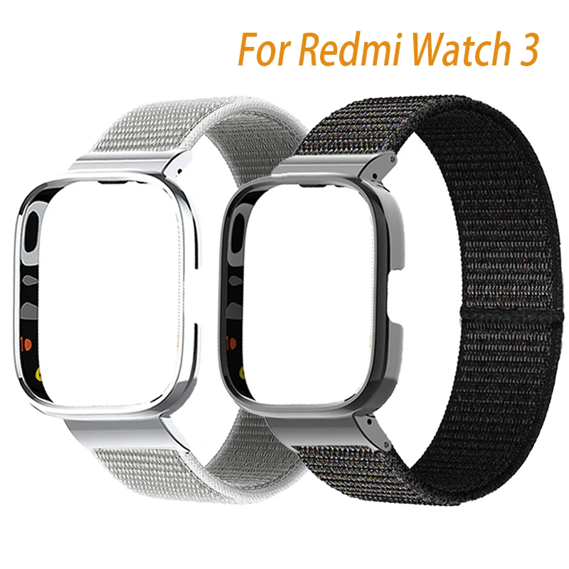 Ремешок нейлоновый для смарт-часов Redmi Watch 3, Аксессуары для часов, браслеты для Redmi Watch 2 Lite, металлический защитный чехол для Mi Watch lite
Ремешок нейлоновый для смарт-часов Redmi Watch 3, Аксессуары для часов, браслеты для Redmi Watch 2 Lite, металлический защитный чехол для Mi Watch lite