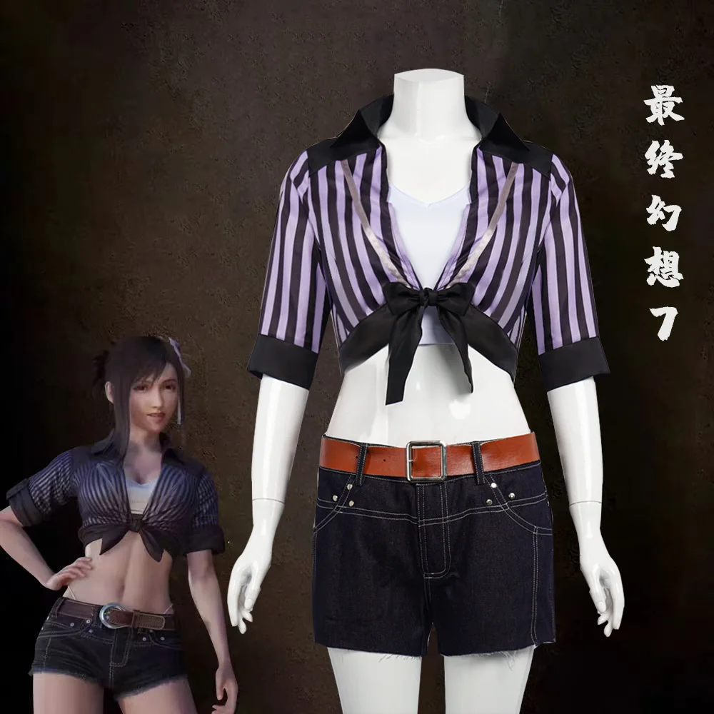 Final Fantasy Cosplay Tifa Cosplay Costume Black Striped Sun Protection Short Mini Shorts Cosplay Halloween
Final Fantasy Cosplay Tifa Cosplay Costume Black Striped Sun Protection Short Mini Shorts Cosplay Halloween