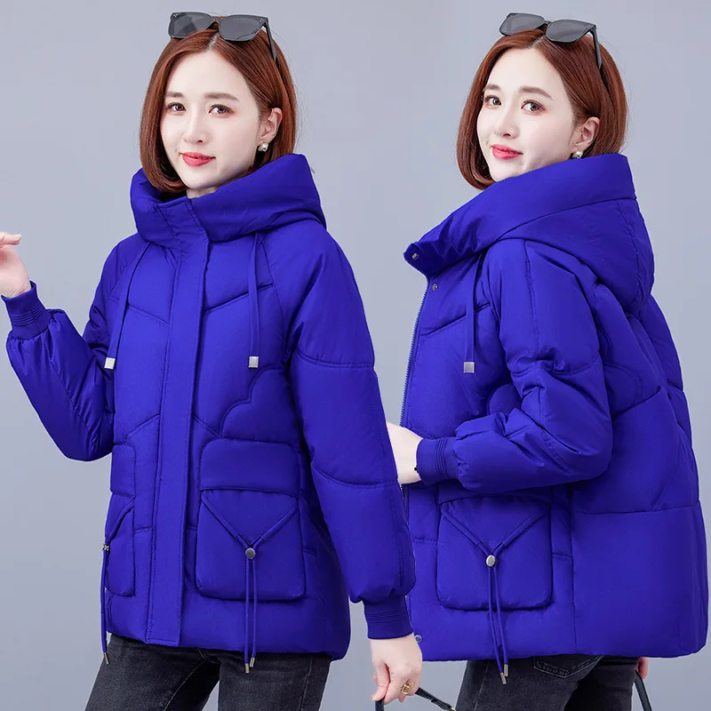 Down Cotton Jacket Women 2025 Loose Winter Hooded Warm Solid Color Pocket Lantern Sleeve Fashion Women's Cotton Coat Clothing
Down Cotton Jacket Women 2025 Loose Winter Hooded Warm Solid Color Pocket Lantern Sleeve Fashion Women's Cotton Coat Clothing