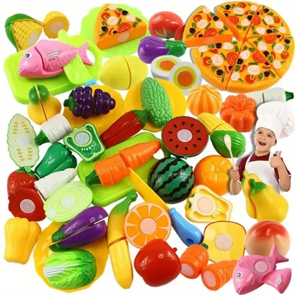 Pretend Kitchen Cutting Play Food Set Role Play Simulated Food Simulated Vegetable Plastic Fruit Sensory Cooking Accessories
Pretend Kitchen Cutting Play Food Set Role Play Simulated Food Simulated Vegetable Plastic Fruit Sensory Cooking Accessories
