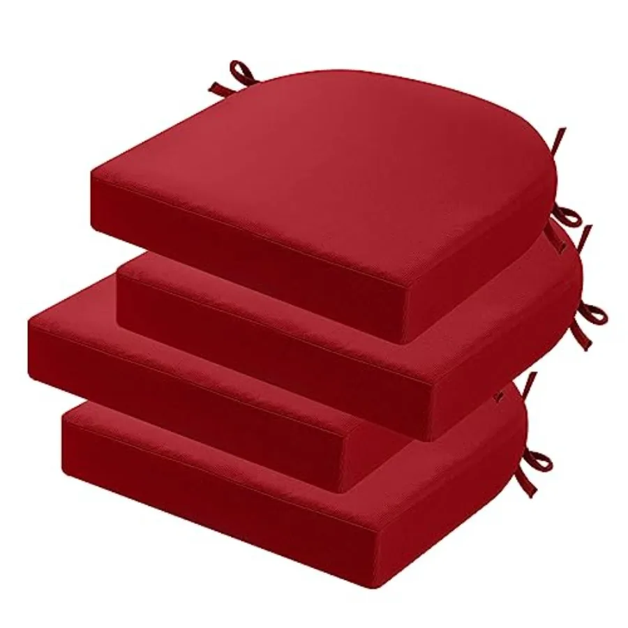 Outdoor Chair Cushions Set of, Thick 17" x 17" Outdoor Seat Cushions Patio Furniture Waterproof with Ties, Dining Pads
Outdoor Chair Cushions Set of, Thick 17" x 17" Outdoor Seat Cushions Patio Furniture Waterproof with Ties, Dining Pads