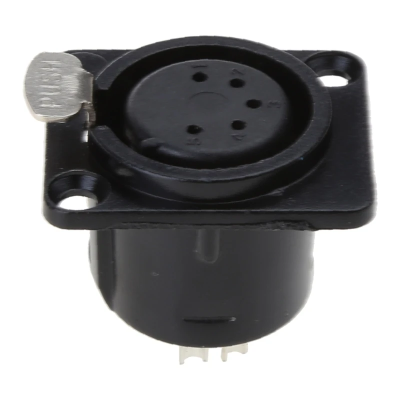 XLR Female 5 Pin Panel Mount Base Connector Gold-plated XLR-F Audio Speaker Microphone Socket Connector
XLR Female 5 Pin Panel Mount Base Connector Gold-plated XLR-F Audio Speaker Microphone Socket Connector