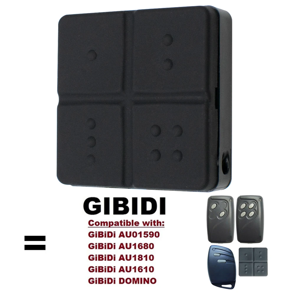 Garage Door Remote Control for GIBIDI AU1600 AU1610 AU1680 AU1810 DOMINO Garage Command 433MHz Rolling Code Transmitter
Garage Door Remote Control for GIBIDI AU1600 AU1610 AU1680 AU1810 DOMINO Garage Command 433MHz Rolling Code Transmitter