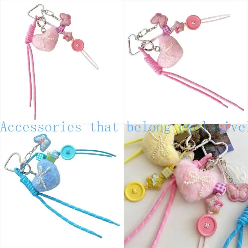 31BB Fashion Heart Keychain Purse Decorations Stylish Backpack Charm Plush Texture for Those Who Love Accessories
31BB Fashion Heart Keychain Purse Decorations Stylish Backpack Charm Plush Texture for Those Who Love Accessories
