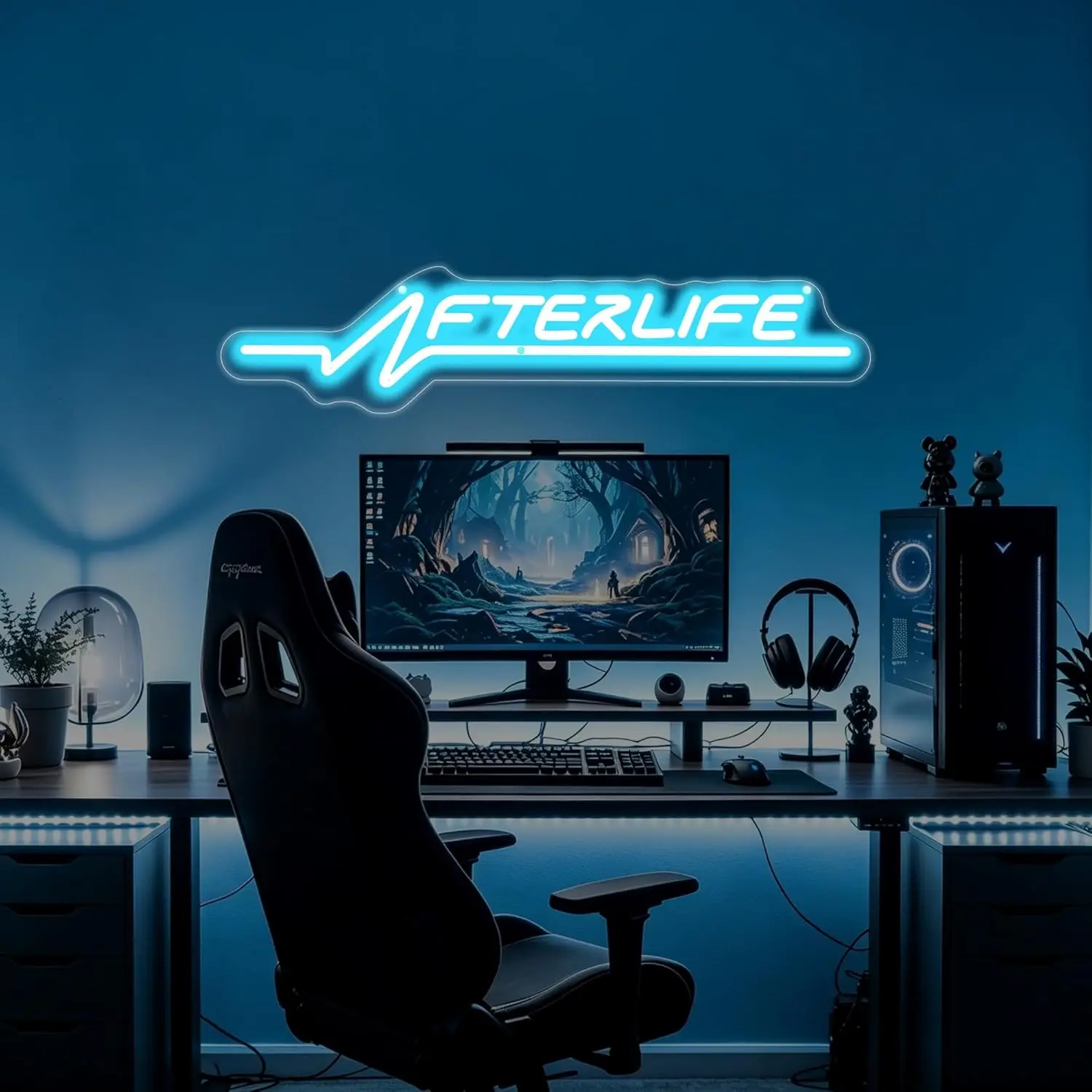 Futuristic Neon Sign Afterlife Neon Light Sign USB Dimmable Game LED for Cyberpunk Bedroom Man Cave Teens Game Room Vibes Decor
Futuristic Neon Sign Afterlife Neon Light Sign USB Dimmable Game LED for Cyberpunk Bedroom Man Cave Teens Game Room Vibes Decor