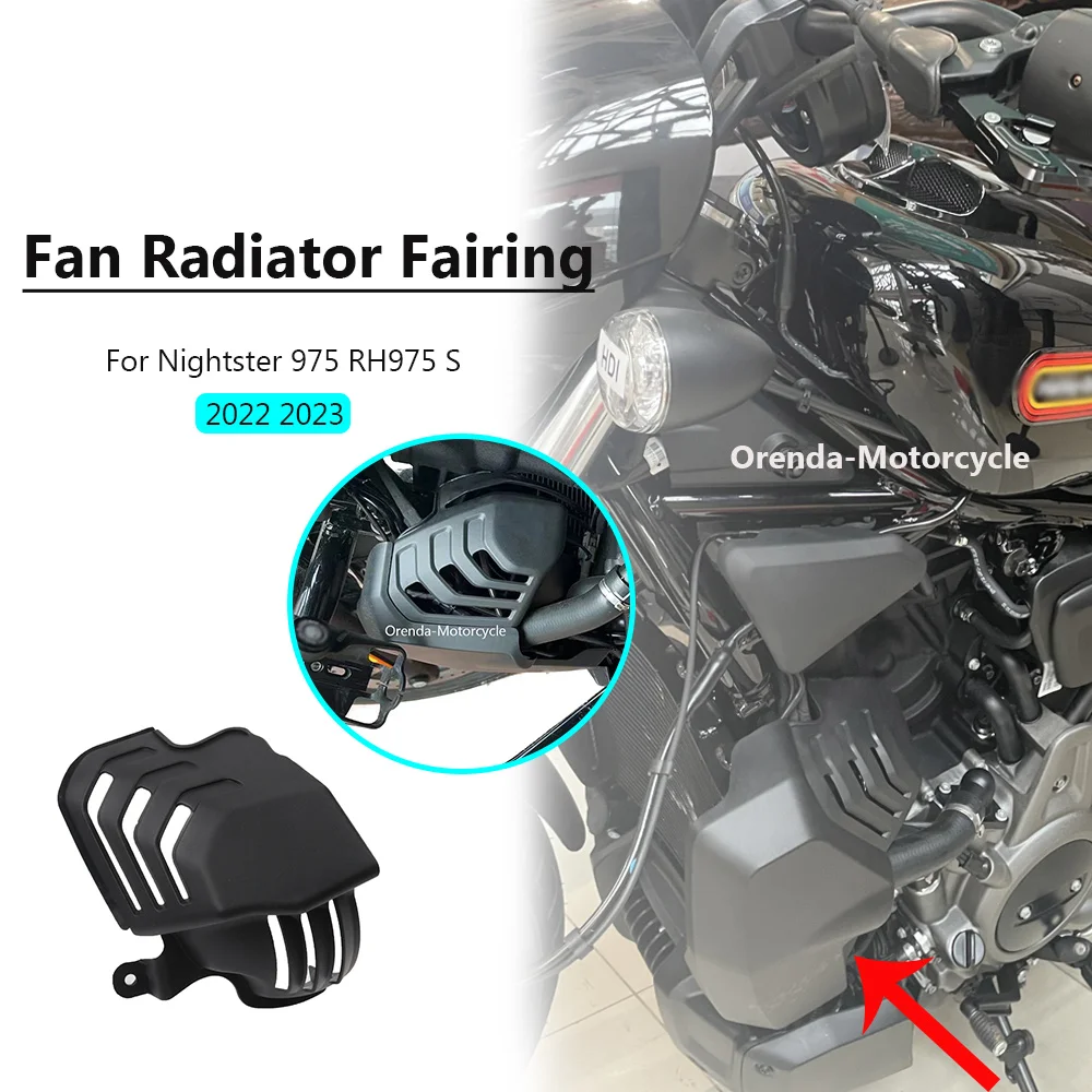 New Motorcycle Fan radiator fairing Air deflector protective cover Black accessories For Harley Nightster 975 RH975 S 2022 2023
New Motorcycle Fan radiator fairing Air deflector protective cover Black accessories For Harley Nightster 975 RH975 S 2022 2023