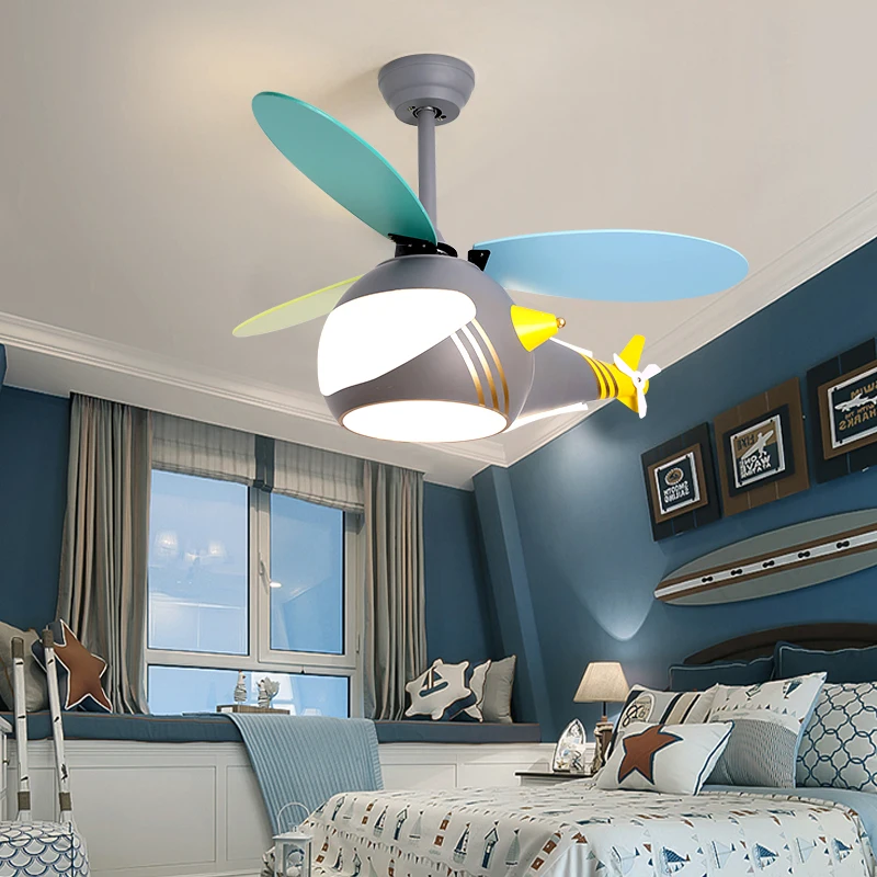Children's Room Lights Internet Celebrity Creative Personality Cartoon Airplane Fan Lights Simple Modern Boys and Girls Bedroom 
Children's Room Lights Internet Celebrity Creative Personality Cartoon Airplane Fan Lights Simple Modern Boys and Girls Bedroom
