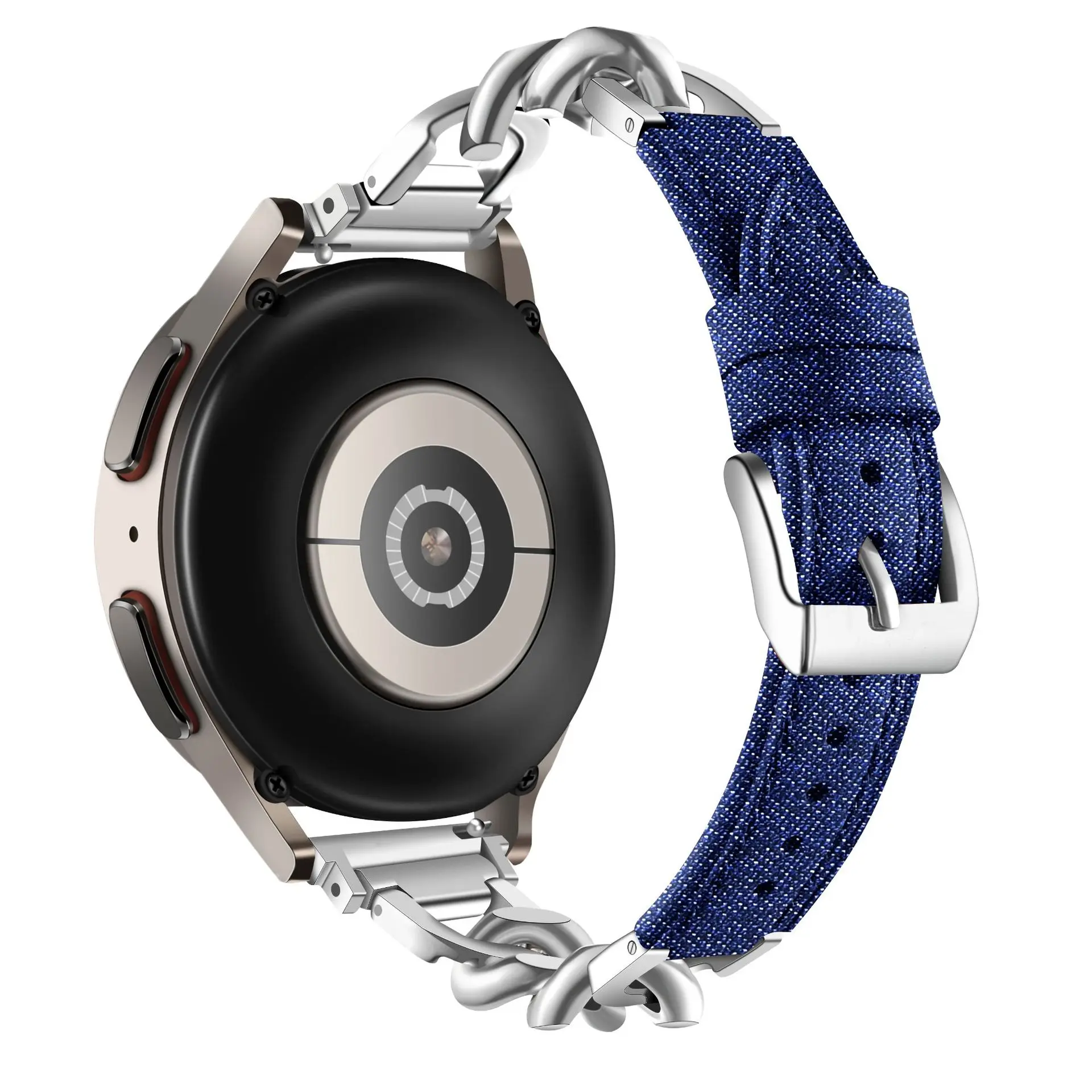 Кожаный ремешок с джинсовой стальной пряжкой для Samsung Galaxy Watch 6 5 4 3, брезентовый браслет GT3 GT2, 20 мм 22 мм
Кожаный ремешок с джинсовой стальной пряжкой для Samsung Galaxy Watch 6 5 4 3, брезентовый браслет GT3 GT2, 20 мм 22 мм