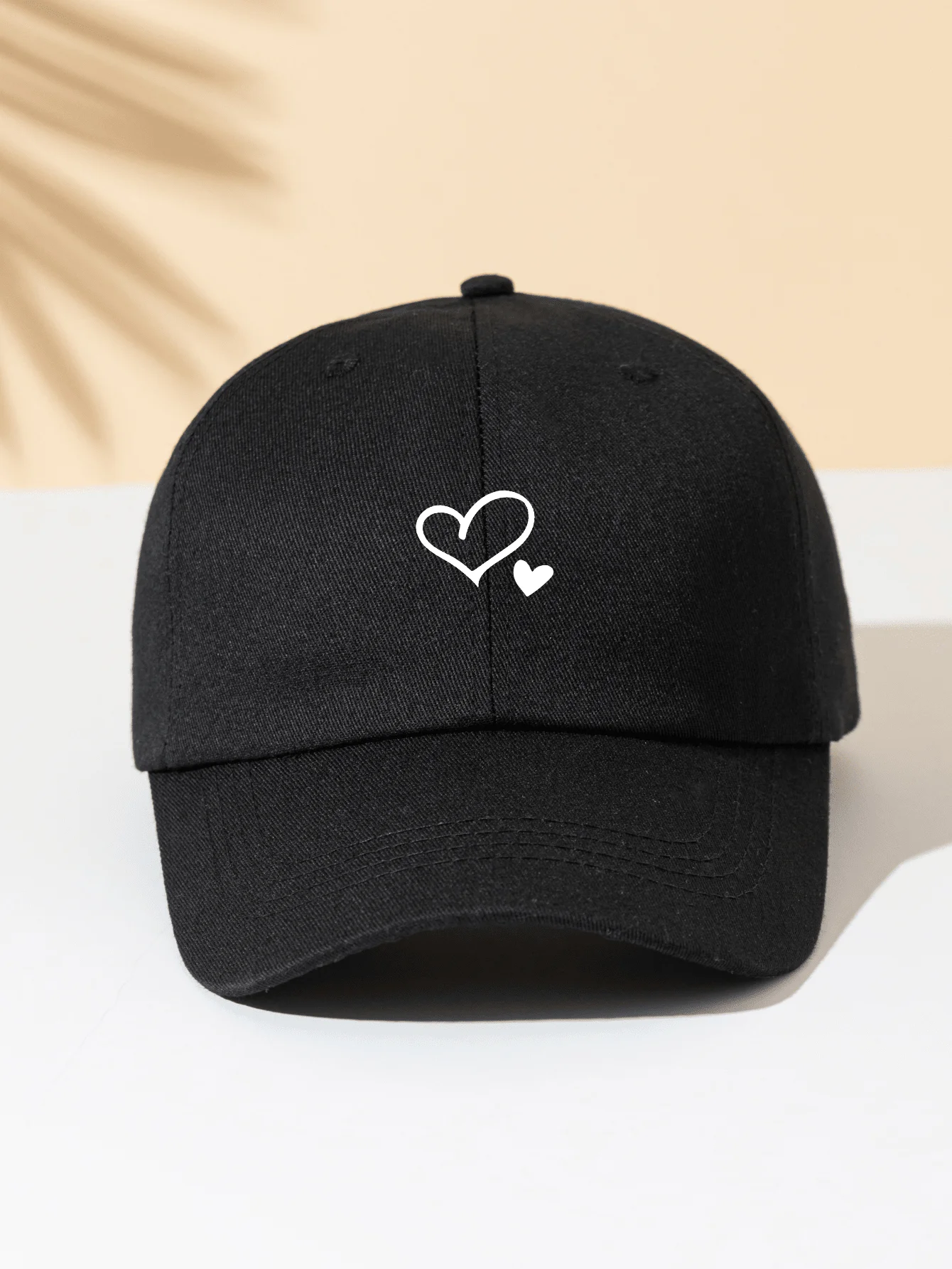 Unisex Black Baseball Cap With Two Heart Shapes Outdoor Sun Hat Essential Accessory For Valentines Day
Unisex Black Baseball Cap With Two Heart Shapes Outdoor Sun Hat Essential Accessory For Valentines Day