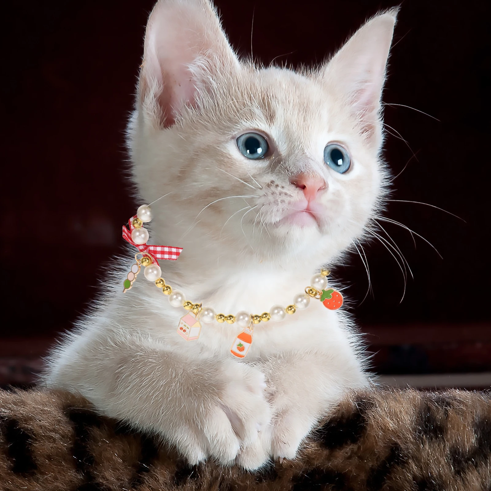 Bow Pearl Necklace for Cats Dogs Adjustable Small Pet Collar Puppy Neck Accessory Crystal Decorative Butterfly Pearl Collar
Bow Pearl Necklace for Cats Dogs Adjustable Small Pet Collar Puppy Neck Accessory Crystal Decorative Butterfly Pearl Collar