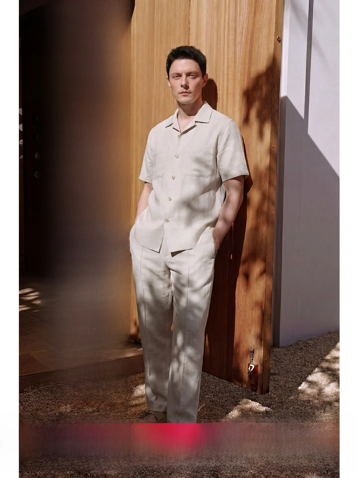 Uader Men's Short Sleeve Shirt Set Cool Sensation Linen Summer Fashion Two-Piece Suit Long Pants Youth Lightweight
Uader Men's Short Sleeve Shirt Set Cool Sensation Linen Summer Fashion Two-Piece Suit Long Pants Youth Lightweight