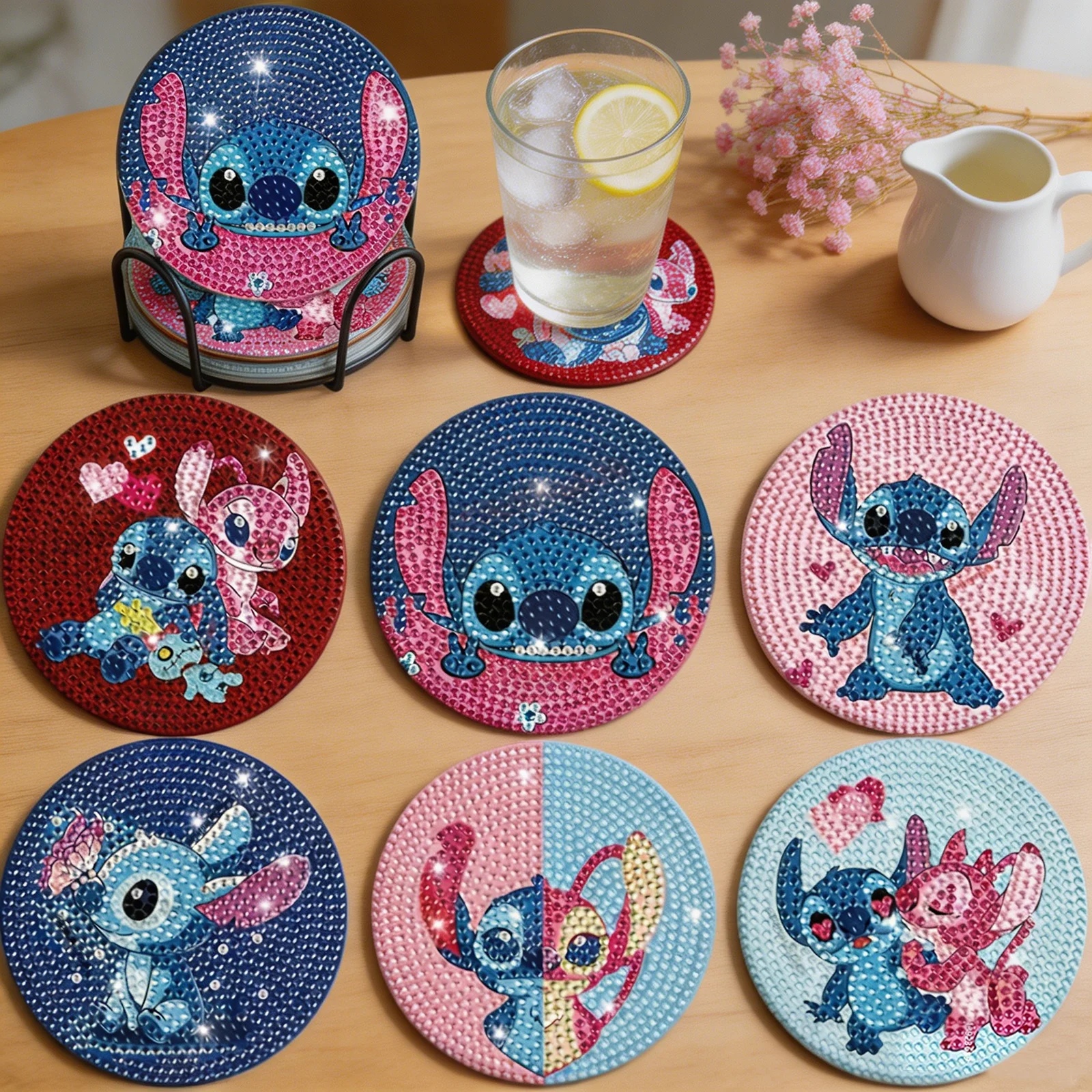 New Arrivals Stitch Angel DIY Diamond Painting Coasters 5D Full Drill Cup Mat with Holder Home Decor Gift Tabletop Decoration
New Arrivals Stitch Angel DIY Diamond Painting Coasters 5D Full Drill Cup Mat with Holder Home Decor Gift Tabletop Decoration