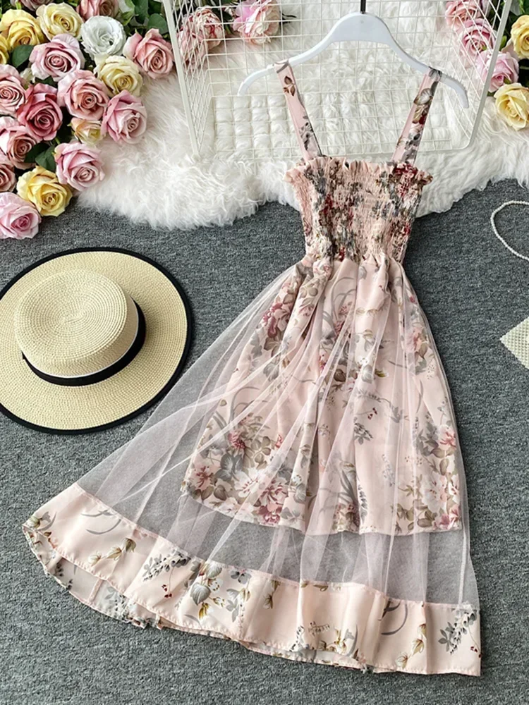 Dress French Retro Square Neck Print Suspender Dress New Waist Lace Feamle Short Dresses Summer Women's
Dress French Retro Square Neck Print Suspender Dress New Waist Lace Feamle Short Dresses Summer Women's