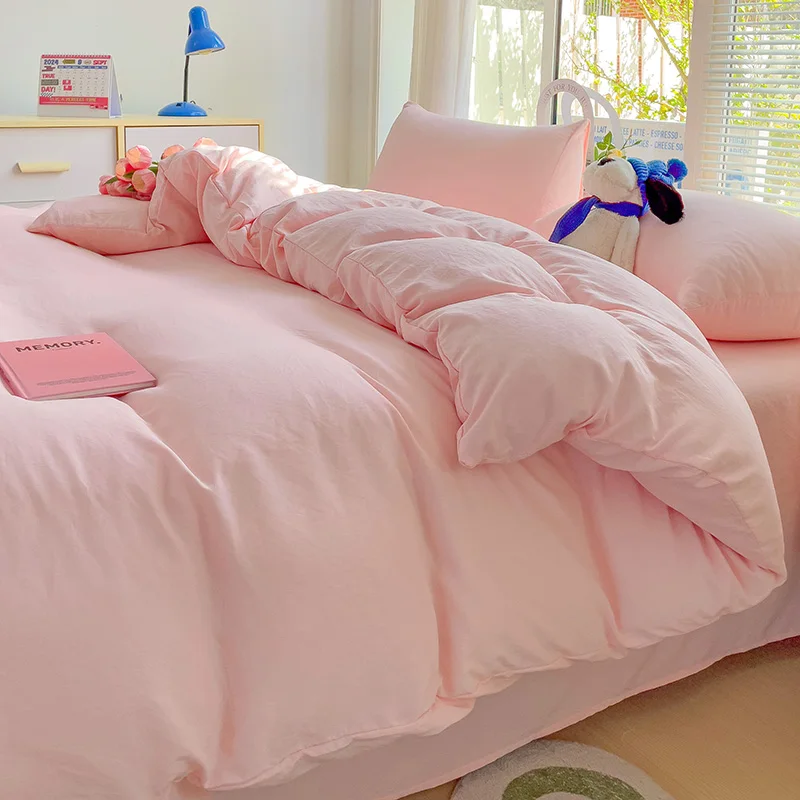 Solid Color Queen Duvet Cover Set, Girls Romantic Pink Bedding, Comfortable High Quality Hotel Comforter Cover (No Pillowcase)
Solid Color Queen Duvet Cover Set, Girls Romantic Pink Bedding, Comfortable High Quality Hotel Comforter Cover (No Pillowcase)