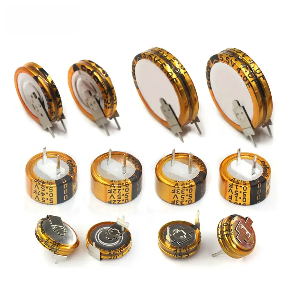 5.5V Super Capacitor Button-Type Assortment Kit 0.022F 0.047F 0.1F 0.22F 0.33F 0.47F 1F1.5F 4.0F 5.0F V/H/C Type Supercapacitors
5.5V Super Capacitor Button-Type Assortment Kit 0.022F 0.047F 0.1F 0.22F 0.33F 0.47F 1F1.5F 4.0F 5.0F V/H/C Type Supercapacitors