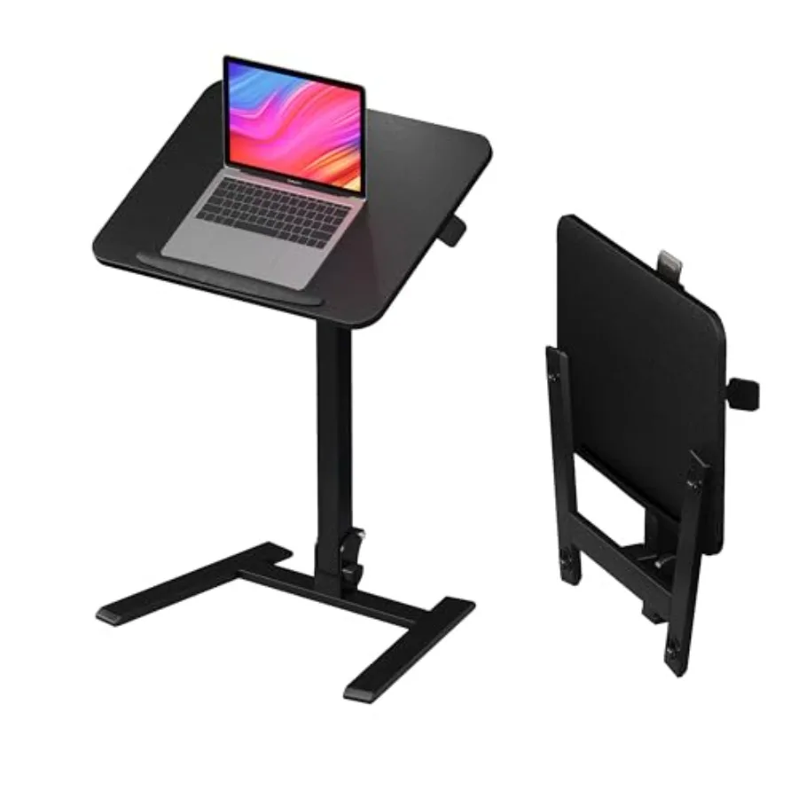 25 Inch Mobile Folding Desk for Home Office Craft Study - Steel Frame Black with Pneumatic Sit-Stand Adjustment, No Assembly, 2
25 Inch Mobile Folding Desk for Home Office Craft Study - Steel Frame Black with Pneumatic Sit-Stand Adjustment, No Assembly, 2