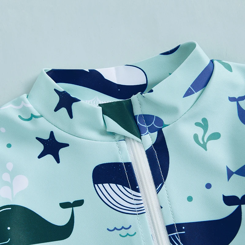 Toddler Boys Rash Guard Swimsuit Dinosaur Whale Pattern Zip-up Short Sleeve Crew Neck Baby Boy Swimwear
Toddler Boys Rash Guard Swimsuit Dinosaur Whale Pattern Zip-up Short Sleeve Crew Neck Baby Boy Swimwear