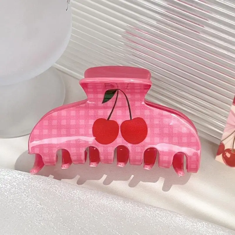 Eye Catching Checkered Cherry Hair Barrette Acrylic Hair Accessories Styling Tool For Ponytails And Various Hairstyles
Eye Catching Checkered Cherry Hair Barrette Acrylic Hair Accessories Styling Tool For Ponytails And Various Hairstyles