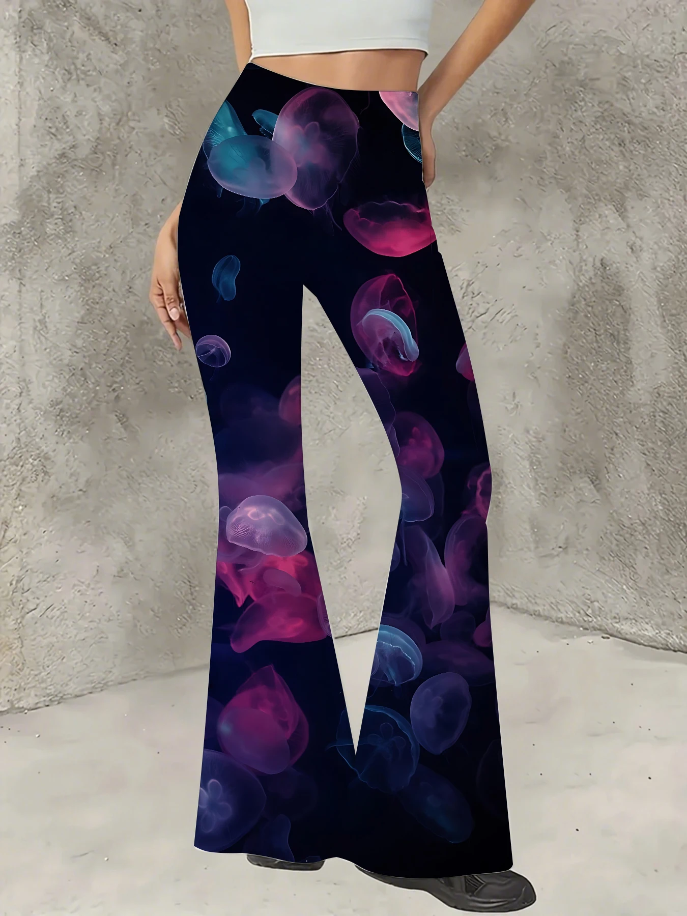 Women's Printed Flare Pants Y2K High Waist Bell Bottom Trousers Streetwear
Women's Printed Flare Pants Y2K High Waist Bell Bottom Trousers Streetwear