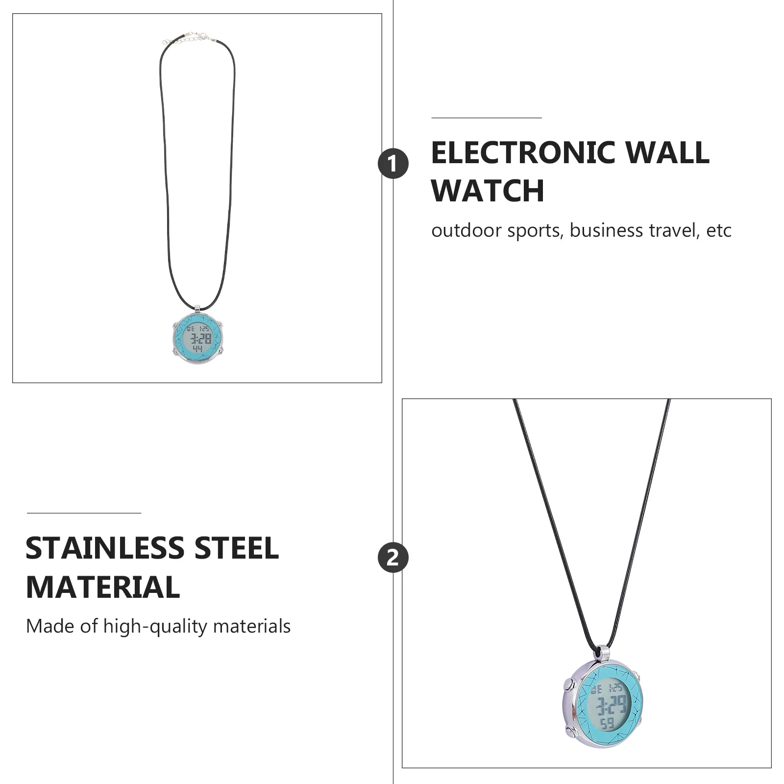 Multifunctional Electronic Hanging Watch Digital Alarm Pocket Watch for Men Women Chronograph Calendar 24h Display Necklace
Multifunctional Electronic Hanging Watch Digital Alarm Pocket Watch for Men Women Chronograph Calendar 24h Display Necklace