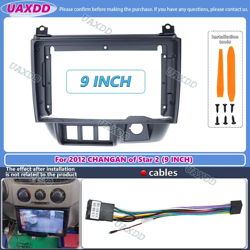 FOR 2012 CHANGAN of Star 2 9 INCH 2 Din Car radio Android frame Kit fascia cable video harness adapter dashboard navigation MP5
FOR 2012 CHANGAN of Star 2 9 INCH 2 Din Car radio Android frame Kit fascia cable video harness adapter dashboard navigation MP5