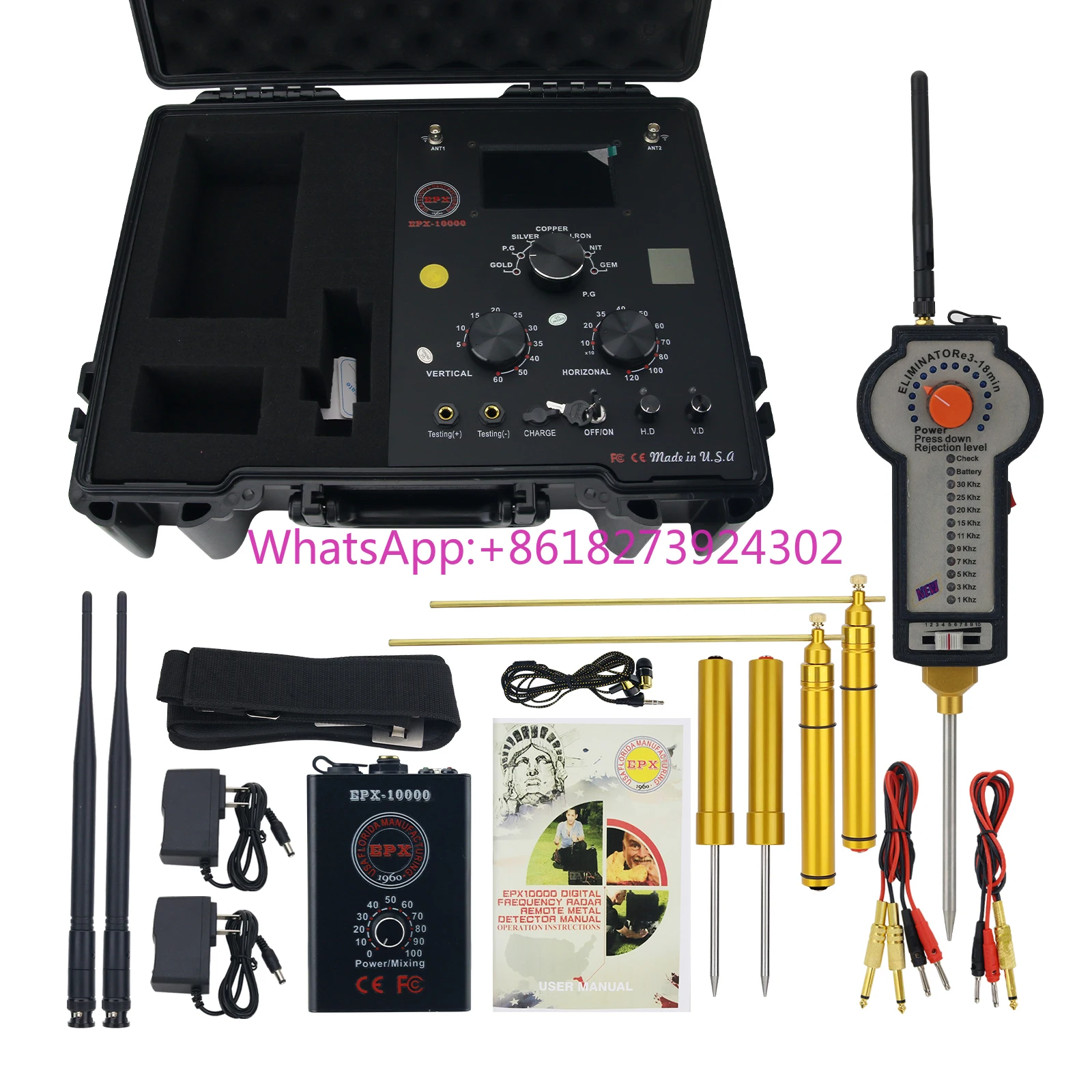 EPX-10000 Подземный металлоискатель Aks Gold Treasure Finder дальнего действия 50 м с размагничивателем
EPX-10000 Подземный металлоискатель Aks Gold Treasure Finder дальнего действия 50 м с размагничивателем