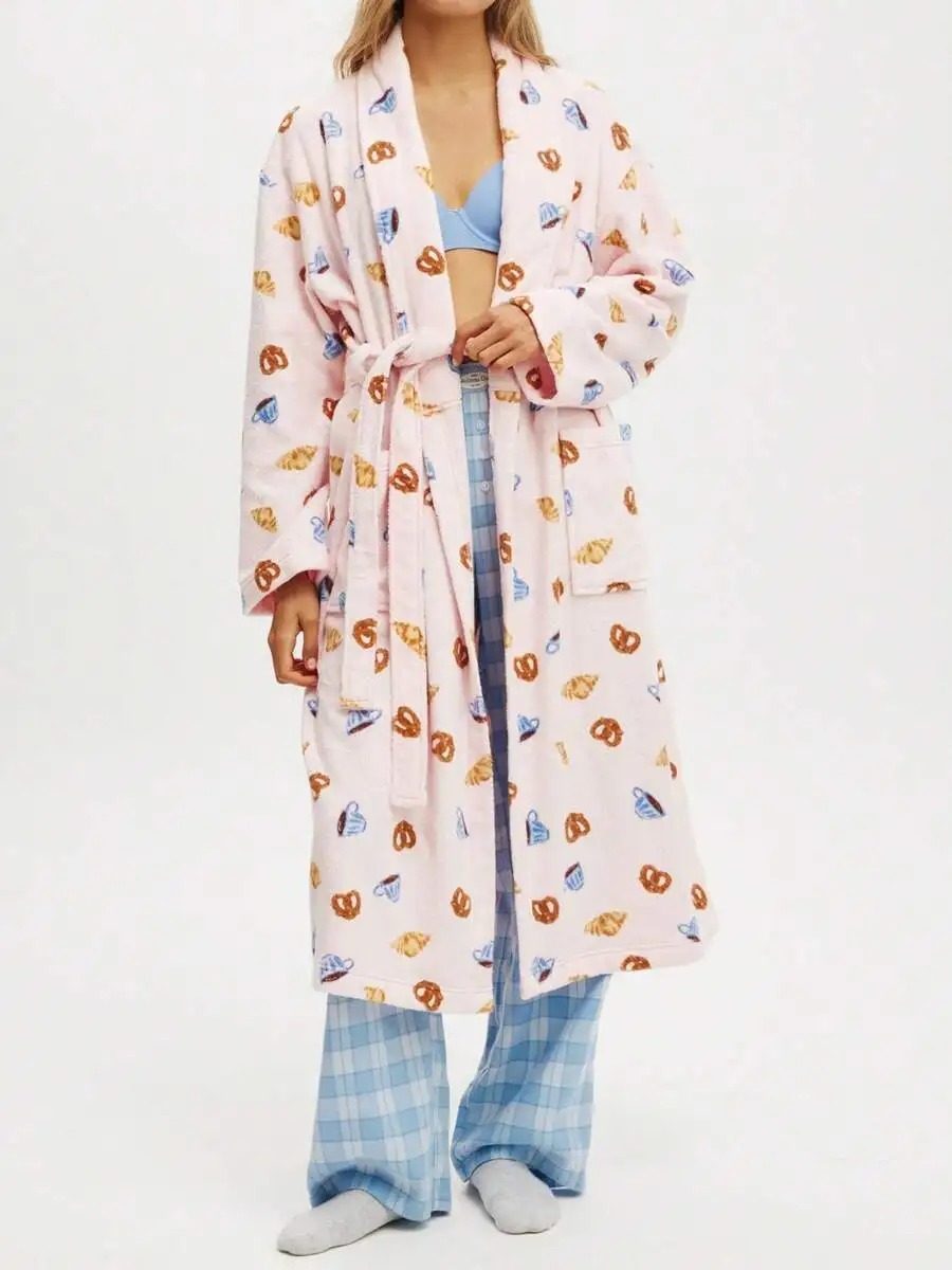 Women Fluffy Fuzzy Cozy Warm Lightweight Bathrobe With Belt Shawl Collar Long Robe With Pockets Loungewear
Women Fluffy Fuzzy Cozy Warm Lightweight Bathrobe With Belt Shawl Collar Long Robe With Pockets Loungewear