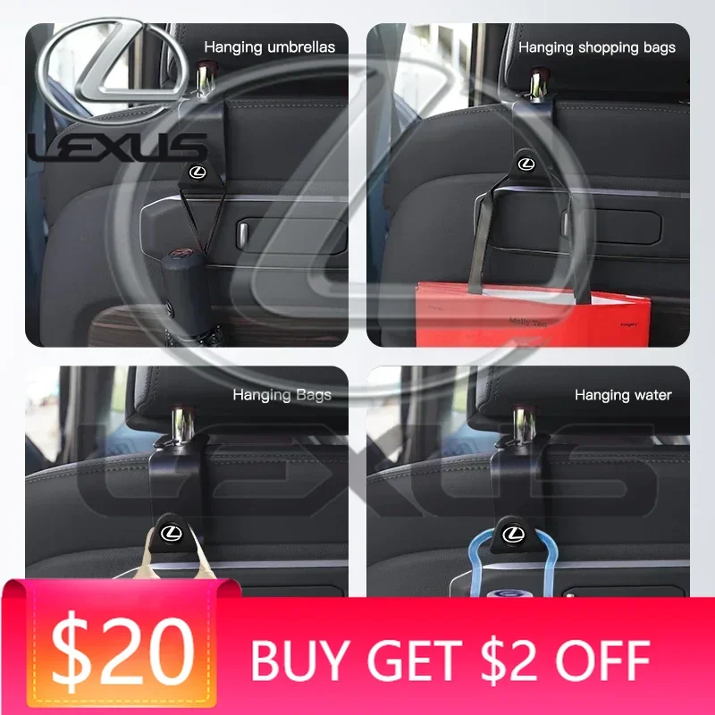 Emblems For Lexus RX330 IS250 Ct200h ES300h RX350 IS300h NX300h RX400h ES350 GS300 Auto Car Seat Hook Storage Organizer Bracket
Emblems For Lexus RX330 IS250 Ct200h ES300h RX350 IS300h NX300h RX400h ES350 GS300 Auto Car Seat Hook Storage Organizer Bracket