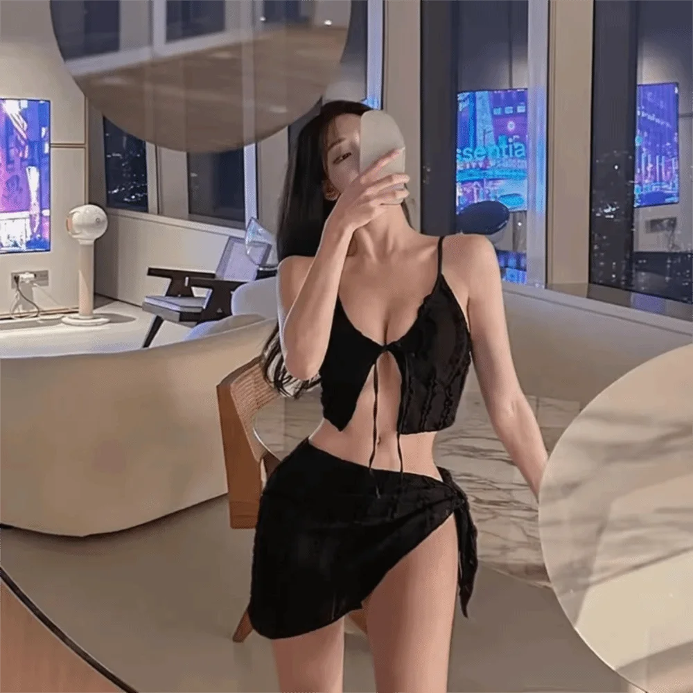 Slimming Design Three-Piece Bikini Strapless Small Chest Women's Swimsuit High-End Feel Separate Pieces Korean Style Bikini
Slimming Design Three-Piece Bikini Strapless Small Chest Women's Swimsuit High-End Feel Separate Pieces Korean Style Bikini