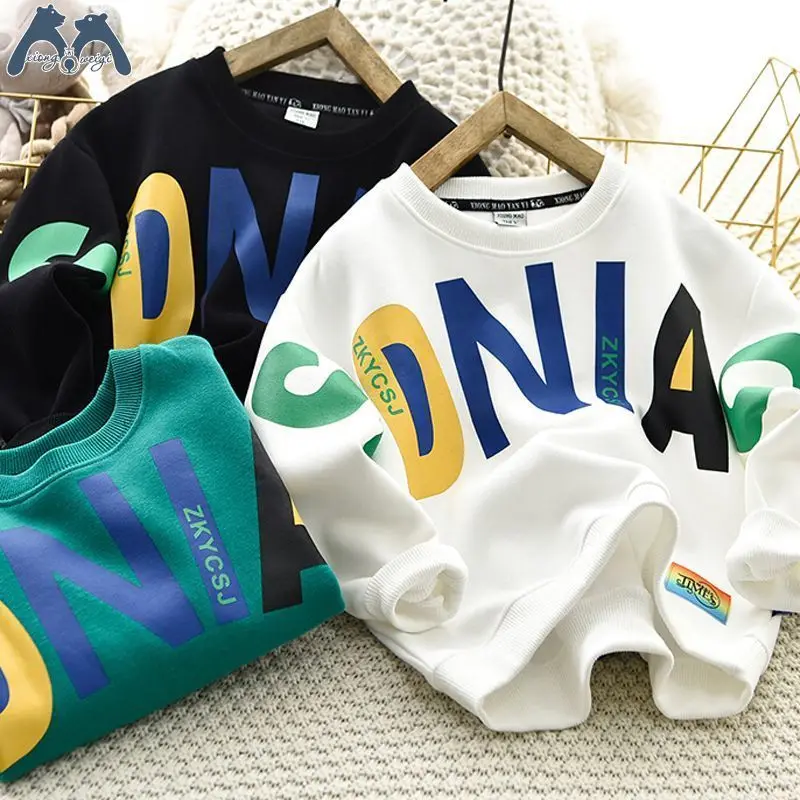 Boy's Hoody Spring and Autumn 2022 New Contrast Color Medium and Big Children Boys Children Velvet Padded Thickened Top
Boy's Hoody Spring and Autumn 2022 New Contrast Color Medium and Big Children Boys Children Velvet Padded Thickened Top