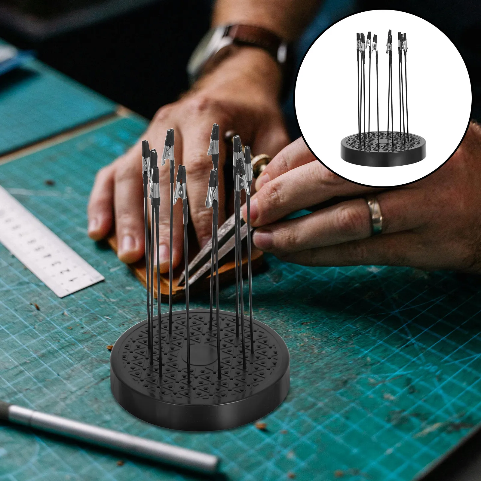 1Set 360 Degree Rotation Painting Stand Base Holder Airbrush Hobby Parts Spray Clip Alligator Stick for Assembly DIY Craft Tools
1Set 360 Degree Rotation Painting Stand Base Holder Airbrush Hobby Parts Spray Clip Alligator Stick for Assembly DIY Craft Tools