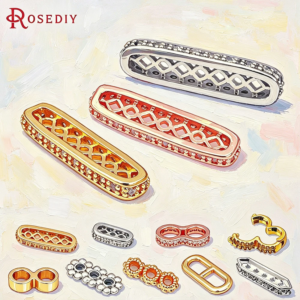 18K Gold Color Brass with Holes Rectangle Bracelets Spacer Beads Jewelry Necklaces Making High Quality Diy Findings Accessories
18K Gold Color Brass with Holes Rectangle Bracelets Spacer Beads Jewelry Necklaces Making High Quality Diy Findings Accessories