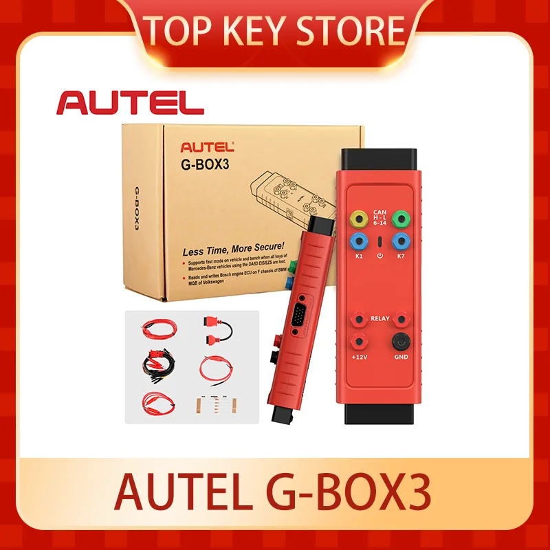 Autel G-BOX3 Key Programming Tool G-BOX For Mercedes-Benz BMW Toyota 4A All Key Lost Work Key Programmer With KM100/IM508/IM608
Autel G-BOX3 Key Programming Tool G-BOX For Mercedes-Benz BMW Toyota 4A All Key Lost Work Key Programmer With KM100/IM508/IM608