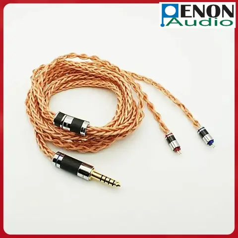 Penon OCC849 8 Strands Single Crystal Copper MMCX/2Pin 0.78mm Audiophile Earphone Replacement IEM Upgrade Cable