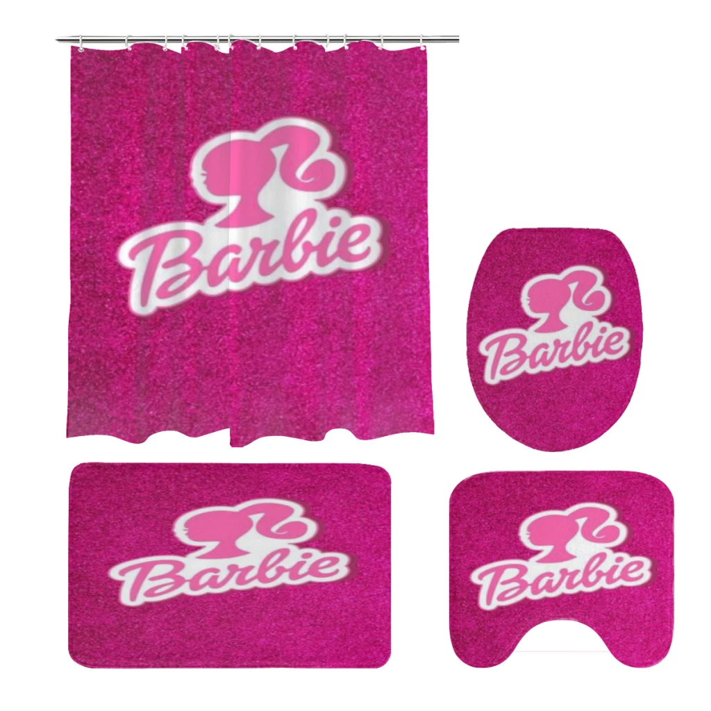 Barbie Hot Pink 4pcs/set Shower Curtain Waterproof Polyester Bath Curtain Home New Year Bedroom Cartoon Curtains
Barbie Hot Pink 4pcs/set Shower Curtain Waterproof Polyester Bath Curtain Home New Year Bedroom Cartoon Curtains