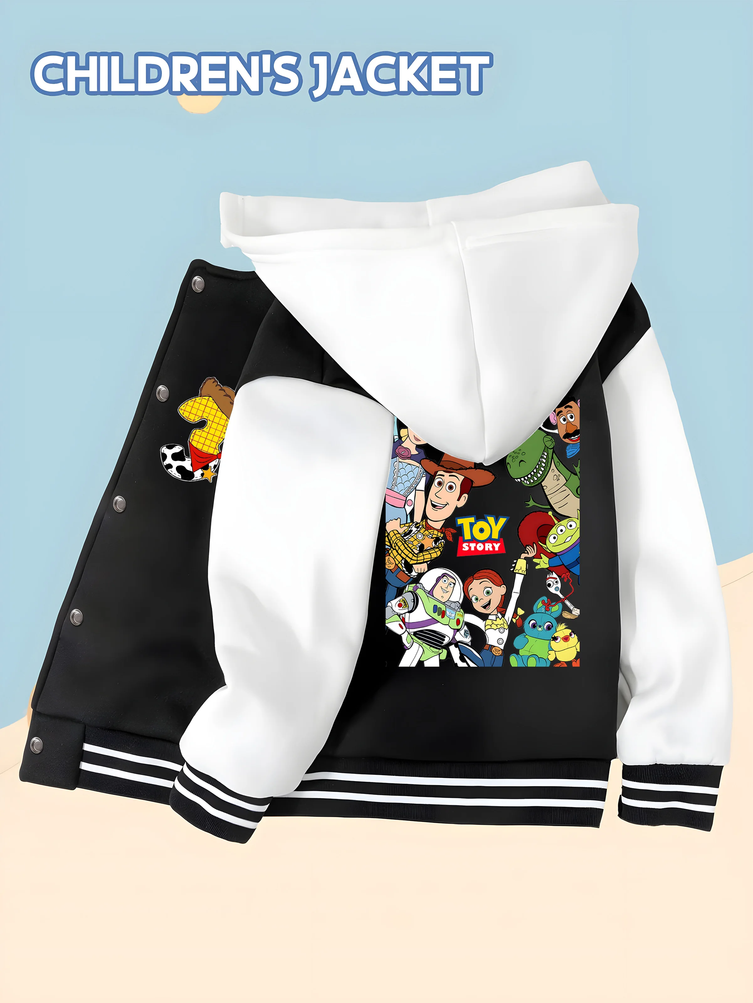 MINISO Disney Toy Story Baseball Jacket for Boys - Woody and the Characters, Reversible, Soft, and Perfect for Everyday Wear
MINISO Disney Toy Story Baseball Jacket for Boys - Woody and the Characters, Reversible, Soft, and Perfect for Everyday Wear