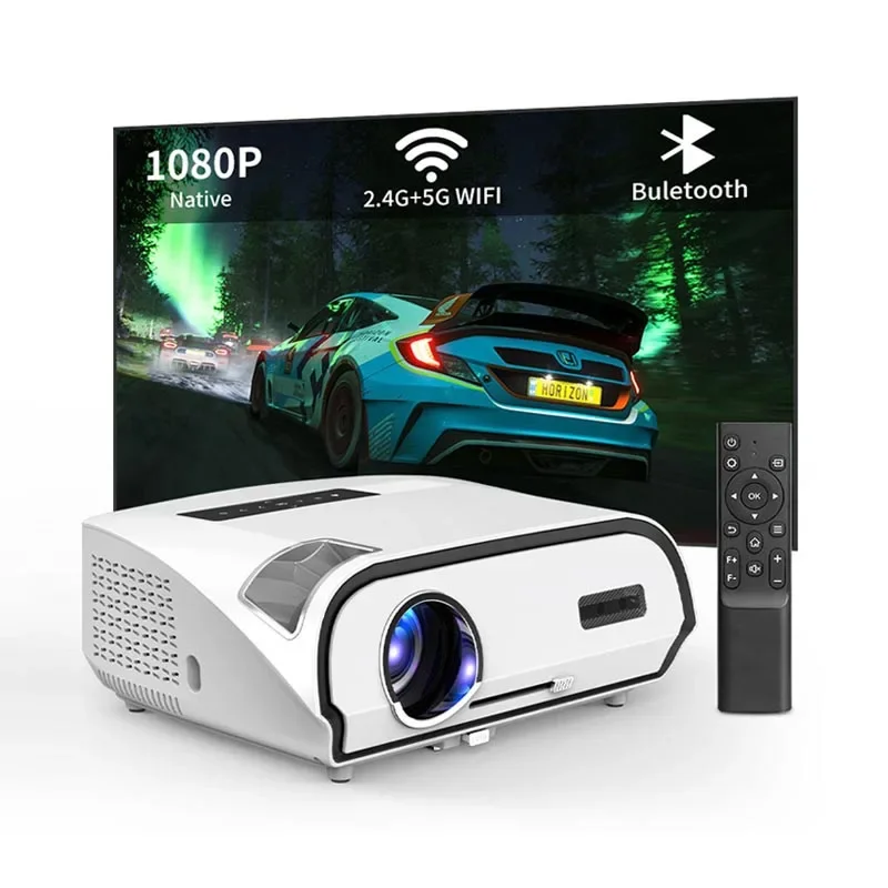 5G WiFi Outdoor Bluetooth Projector 4K 14300L Full HD Native 1080P Movie Projector for Indoor & Outdoor
5G WiFi Outdoor Bluetooth Projector 4K 14300L Full HD Native 1080P Movie Projector for Indoor & Outdoor