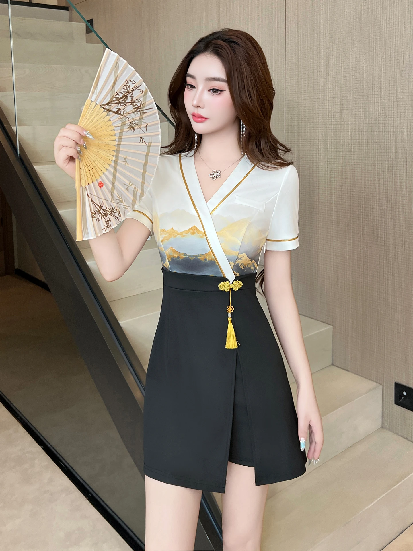 Комплект рабочей одежды Ele Foot Massage Techan: китайский стиль, высокая талия, полиуретан, эластичное волокно, летняя новинка
Комплект рабочей одежды Ele Foot Massage Techan: китайский стиль, высокая талия, полиуретан, эластичное волокно, летняя новинка