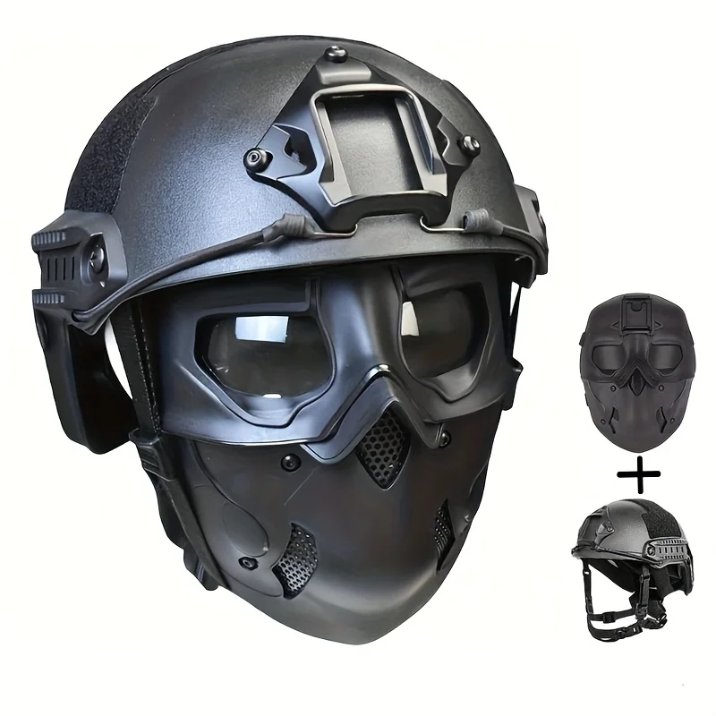 Набор: маска и шлем, идеально подходят для праздничных мероприятий и повседневной носки, костюм на Хэллоуин, активный отдых на природе
Набор: маска и шлем, идеально подходят для праздничных мероприятий и повседневной носки, костюм на Хэллоуин, активный отдых на природе