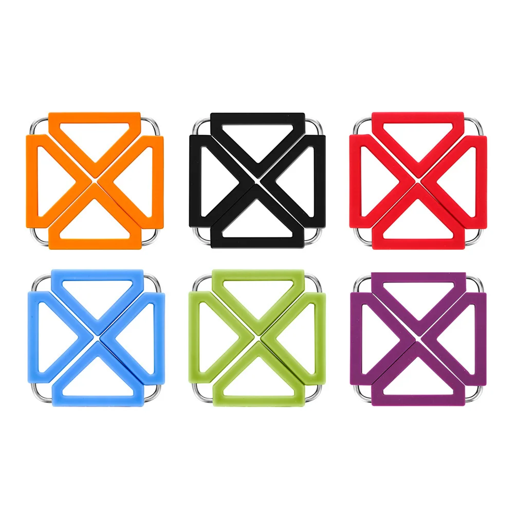 6 pcs Foldable Insulated Kitchen Mats Non Slip Coasters Trivet Hot Pot Holders Square Bowl Pad Silicone
6 pcs Foldable Insulated Kitchen Mats Non Slip Coasters Trivet Hot Pot Holders Square Bowl Pad Silicone