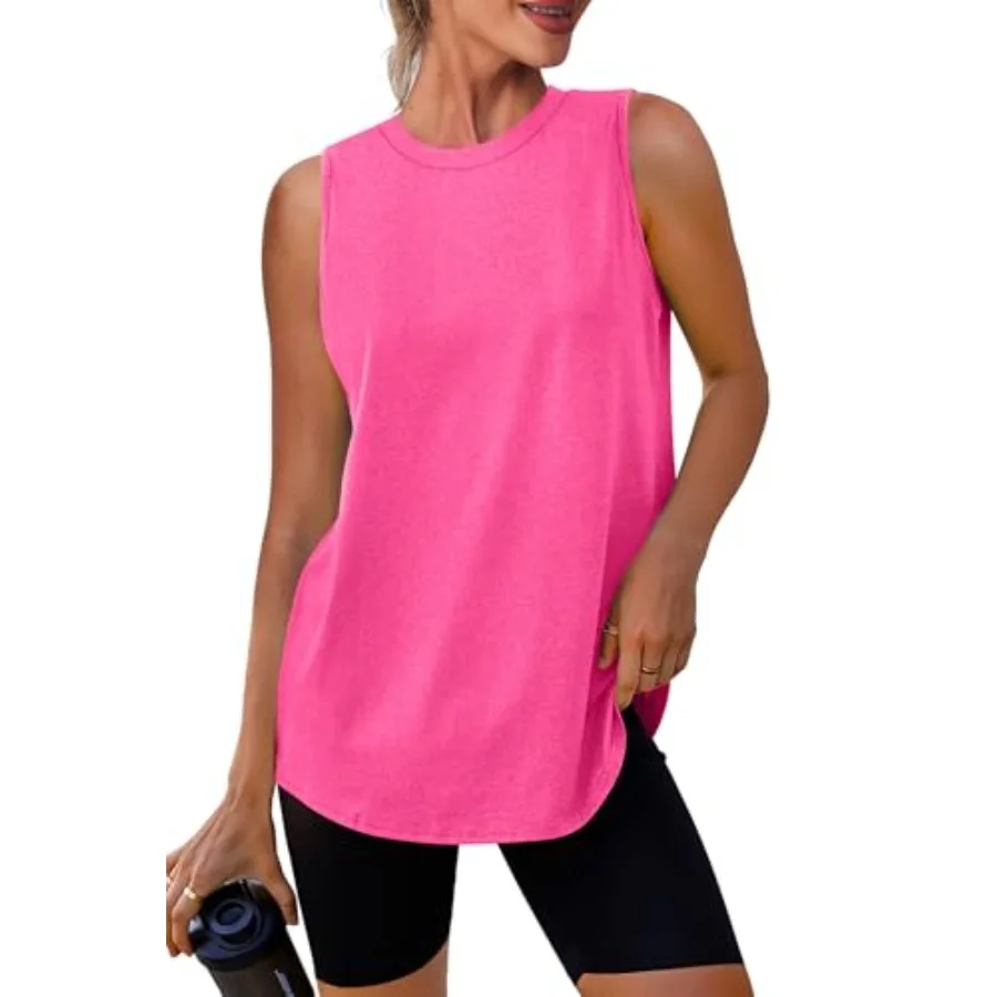 Womens Workout Tank Tops Lightweight Sleeveless Shirts for Women Loose Fit Tops for Athletic Running Tennis Yoga
Womens Workout Tank Tops Lightweight Sleeveless Shirts for Women Loose Fit Tops for Athletic Running Tennis Yoga