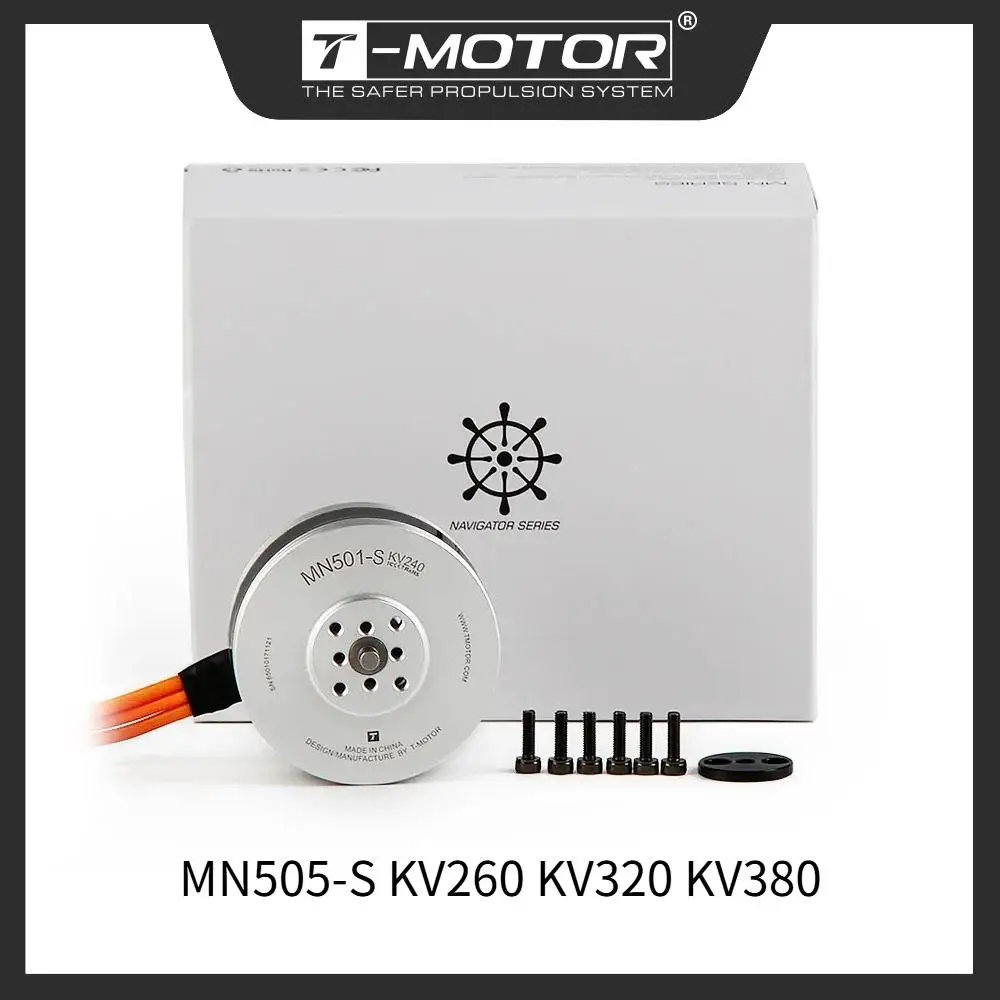 T-MOTOR Brushless Motor MN505-S KV260 KV320 KV380 Navigator Type For multi-rotors VTOL Fixed-wings Drone DIY Parts
T-MOTOR Brushless Motor MN505-S KV260 KV320 KV380 Navigator Type For multi-rotors VTOL Fixed-wings Drone DIY Parts