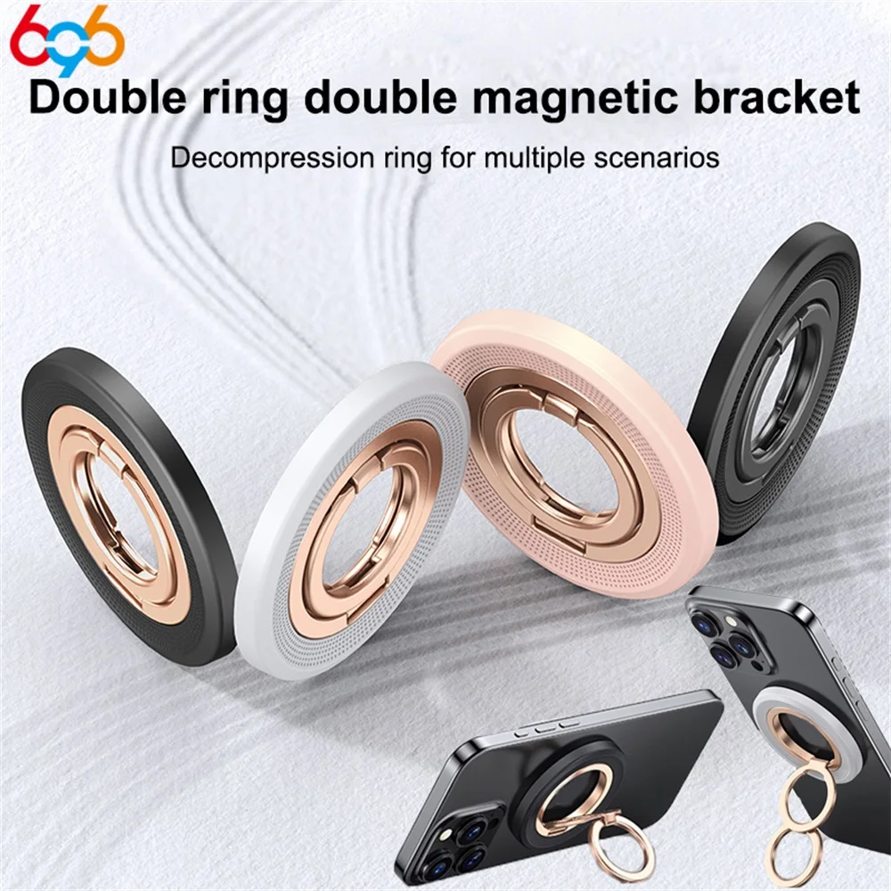 Двусторонний магнитный держатель для телефона с кольцевой пряжкой для мужчин и женщин 360° ° Декомпрессия вращения, демпфирование, двойные кольца Holde
Двусторонний магнитный держатель для телефона с кольцевой пряжкой для мужчин и женщин 360° ° Декомпрессия вращения, демпфирование, двойные кольца Holde