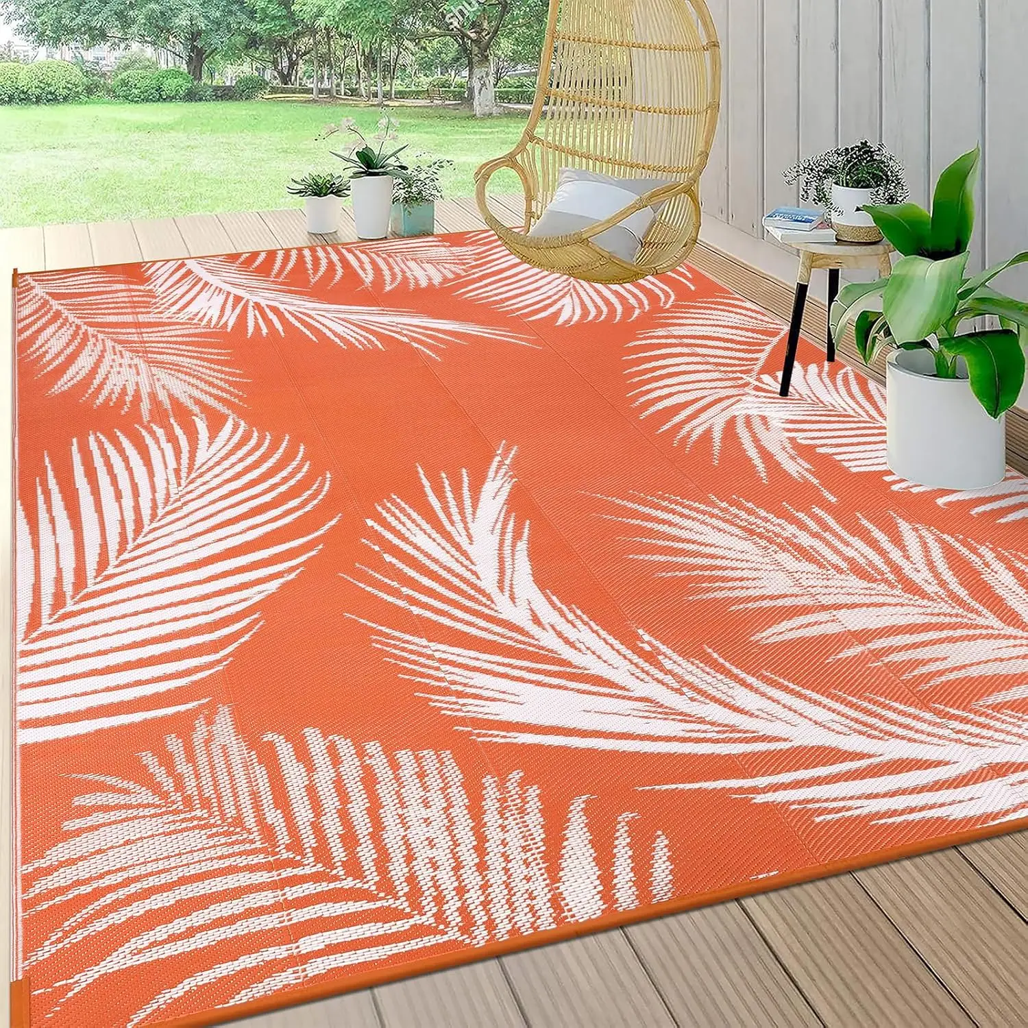 Waterproof Outdoor Rug 6x9, Reversible Plastic Straw Patio Camping Rug, Indoor Outdoor RV Mat Carpet for Deck, Camper, Porch,
Waterproof Outdoor Rug 6x9, Reversible Plastic Straw Patio Camping Rug, Indoor Outdoor RV Mat Carpet for Deck, Camper, Porch,