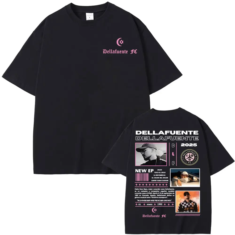 Rapper Dellafuente New Album 2025 Tour T-shirts Men Women Harajuku Gothic Hip Hop Punk T Shirt Fashion Casual Oversized T-shirt
Rapper Dellafuente New Album 2025 Tour T-shirts Men Women Harajuku Gothic Hip Hop Punk T Shirt Fashion Casual Oversized T-shirt
