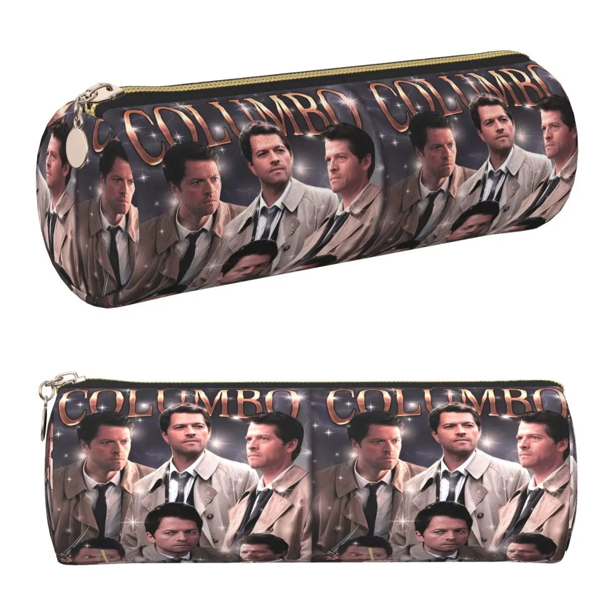 Columbo Castiel Supernatural Pencil Case Pencil Pouch Cylinder Pen Box Pencil Bag for Studen Stationery Supplies
Columbo Castiel Supernatural Pencil Case Pencil Pouch Cylinder Pen Box Pencil Bag for Studen Stationery Supplies