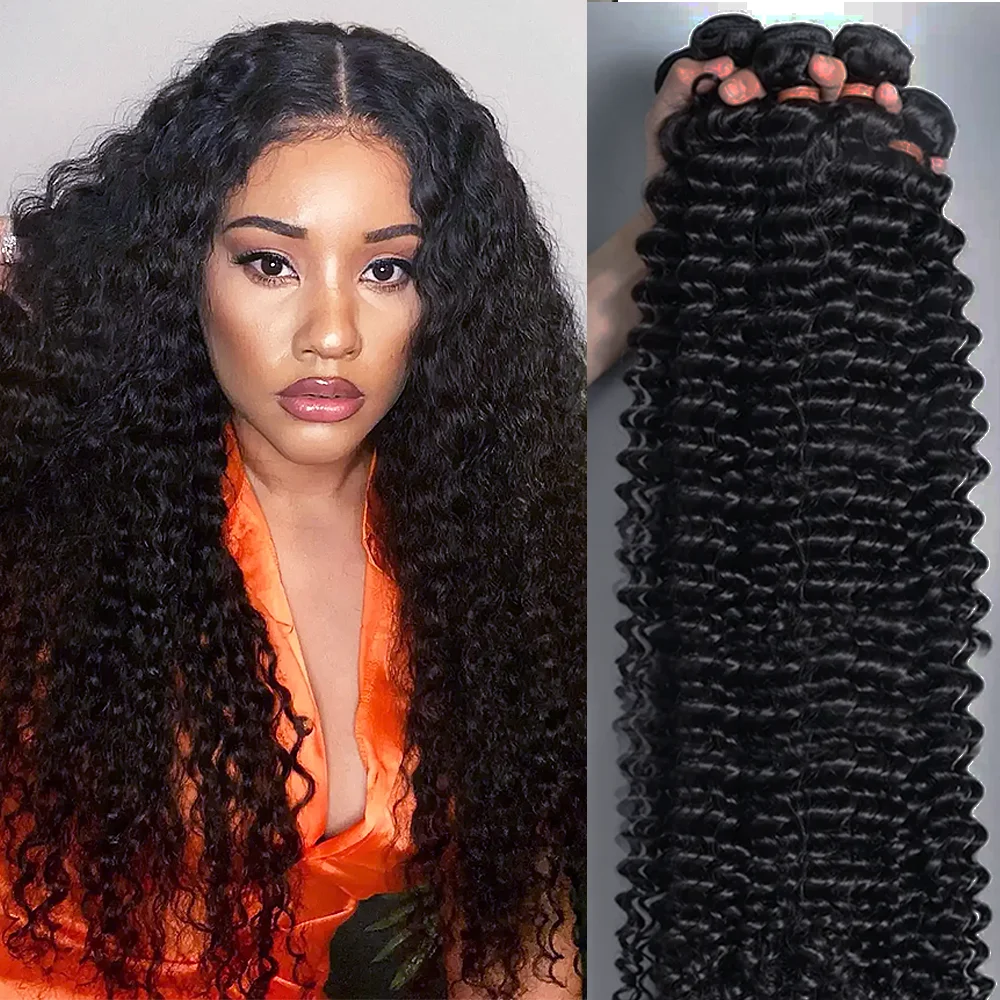 30 Inch Deep Wave Brazilian Human Hair Bundles 1/3/4 PCS Natural Black Unprocessed Remy Hair Extensions Weave Bundles Soft Silky
30 Inch Deep Wave Brazilian Human Hair Bundles 1/3/4 PCS Natural Black Unprocessed Remy Hair Extensions Weave Bundles Soft Silky