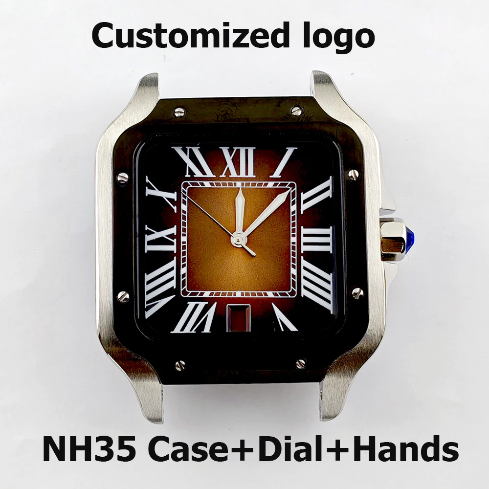 NH35 watch case men's automatic watch 38mm stainless steel case NH35 6 o'clock movement watch accessories
NH35 watch case men's automatic watch 38mm stainless steel case NH35 6 o'clock movement watch accessories