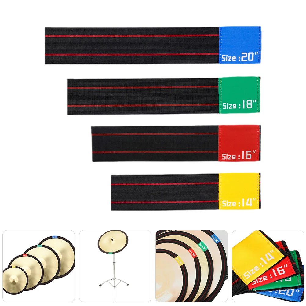 4 Pcs Drum Muffler Mute Mutes Dampening Devices Cymbal Damper Circle Belts Kit Wipping Tissue Accessories
4 Pcs Drum Muffler Mute Mutes Dampening Devices Cymbal Damper Circle Belts Kit Wipping Tissue Accessories